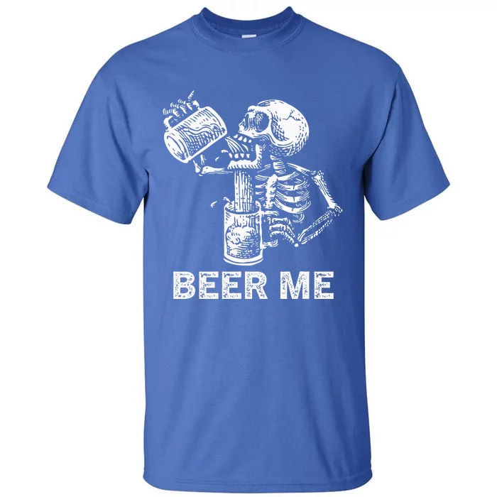 Skeleton Beer Party Halloween Gift Tall T-Shirt