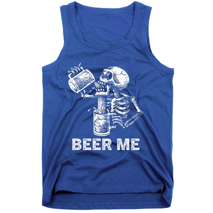 Skeleton Beer Party Halloween Gift Tank Top