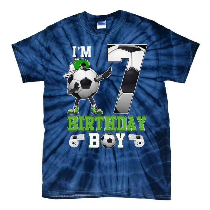 Soccer Birthday Party 7 Years Old 7th Birthday Est 2016 Tie-Dye T-Shirt