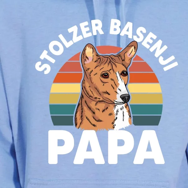 Stolzer Basenji Papa Unisex Surf Hoodie