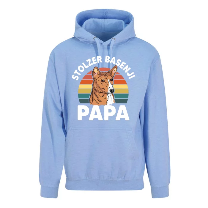 Stolzer Basenji Papa Unisex Surf Hoodie