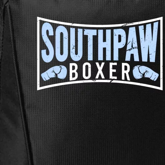 Southpaw Boxer Proud Left Handed Boxing Gloves Quote Cute Gift City Backpack