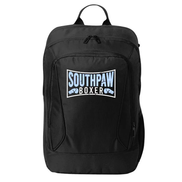 Southpaw Boxer Proud Left Handed Boxing Gloves Quote Cute Gift City Backpack