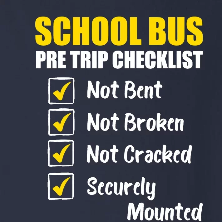 School Bus Pre Trip Checklist School Bus Driver Appreciation Toddler Long Sleeve Shirt