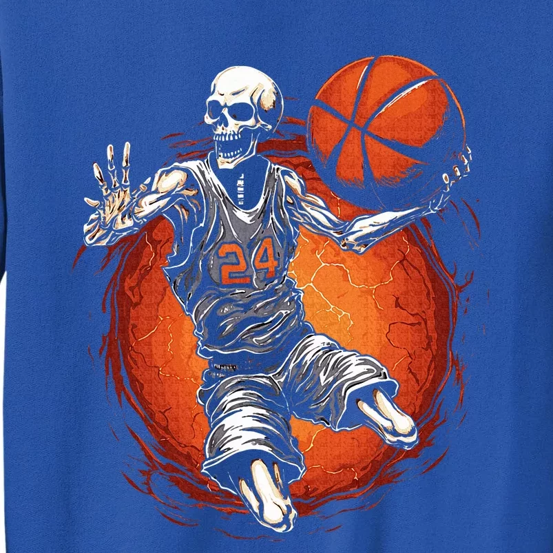 Spooky Basketball Player Skeleton Halloween Sweatshirt