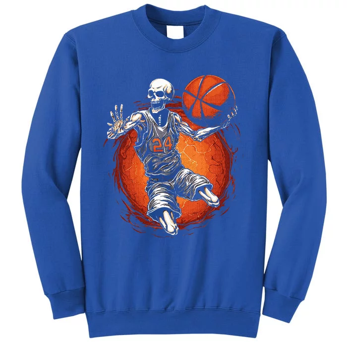 Spooky Basketball Player Skeleton Halloween Sweatshirt