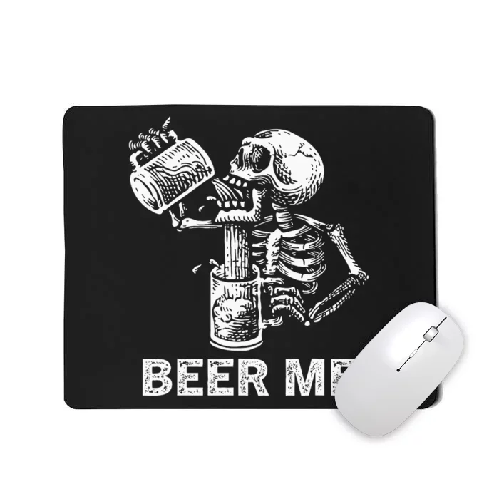 Skeleton Beer Party Halloween Gift Mousepad