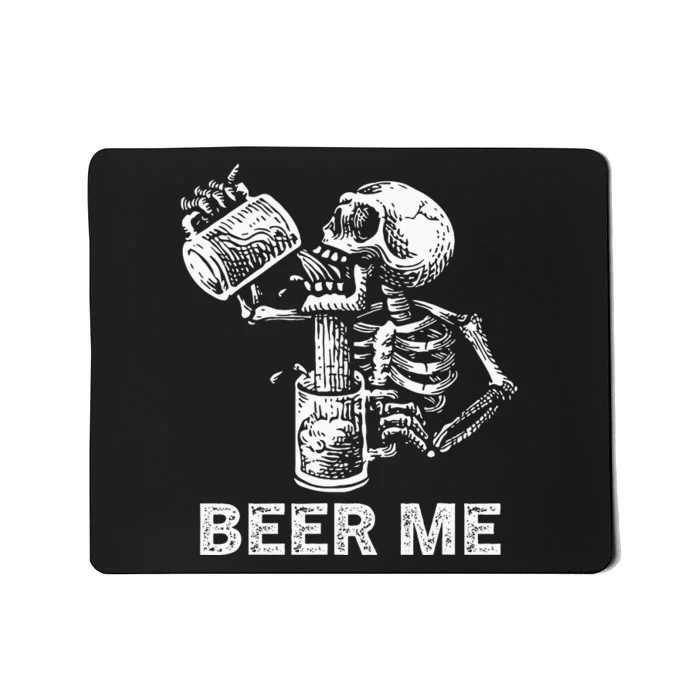 Skeleton Beer Party Halloween Gift Mousepad