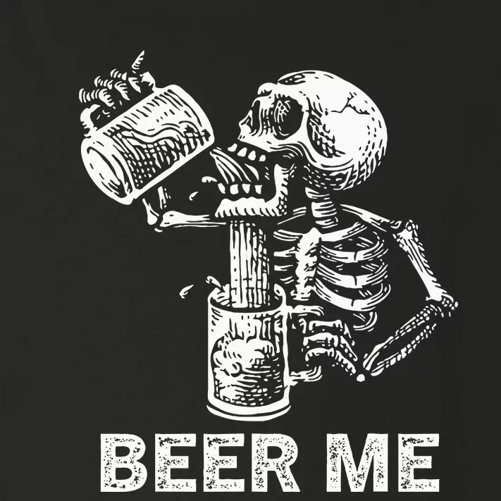 Skeleton Beer Party Halloween Gift Toddler Long Sleeve Shirt