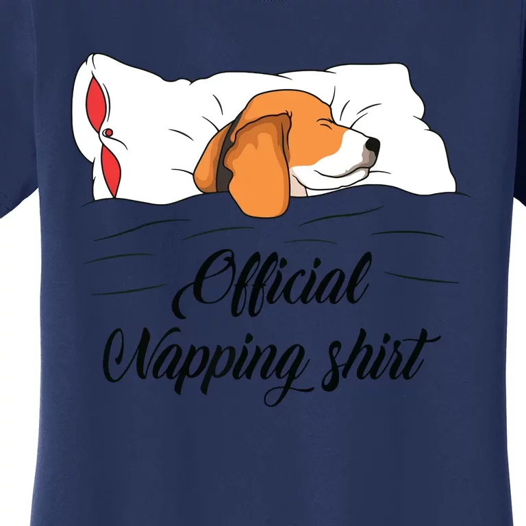 Sleeping Beagle Pyjamas Dog Lover Gift Napping 2858 Women's T-Shirt