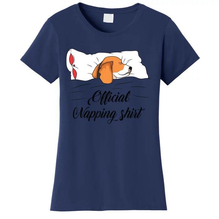 Sleeping Beagle Pyjamas Dog Lover Gift Napping 2858 Women's T-Shirt