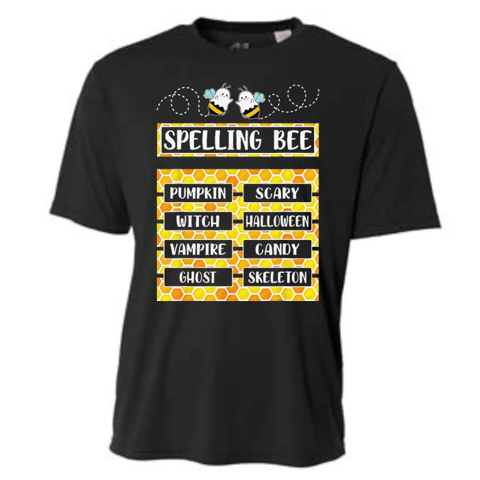 Spelling Bee Pun Halloween Costume For Teachers Cooling Performance Crew T-Shirt