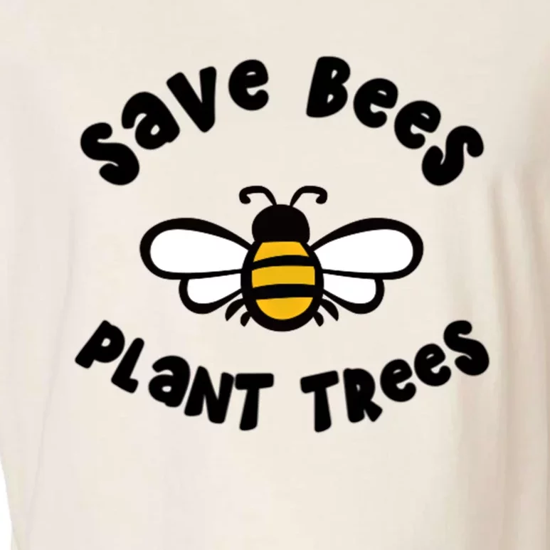 Save Bees Plant Trees Beekeeper Honey Conservation Earth Gift Garment-Dyed Women's Muscle Tee