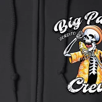 Skeleton Big Panza Crew Chingon Full Zip Hoodie