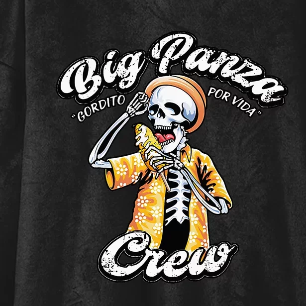 Skeleton Big Panza Crew Chingon Hooded Wearable Blanket