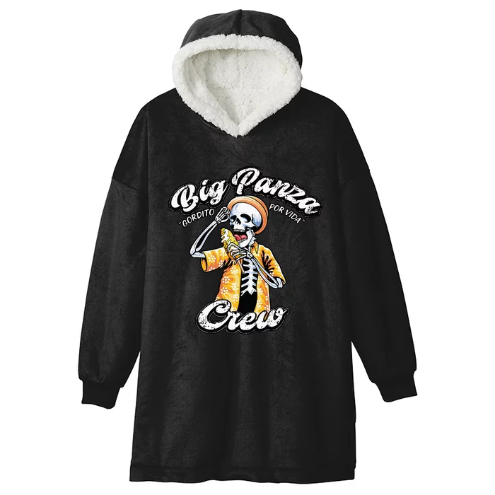 Skeleton Big Panza Crew Chingon Hooded Wearable Blanket