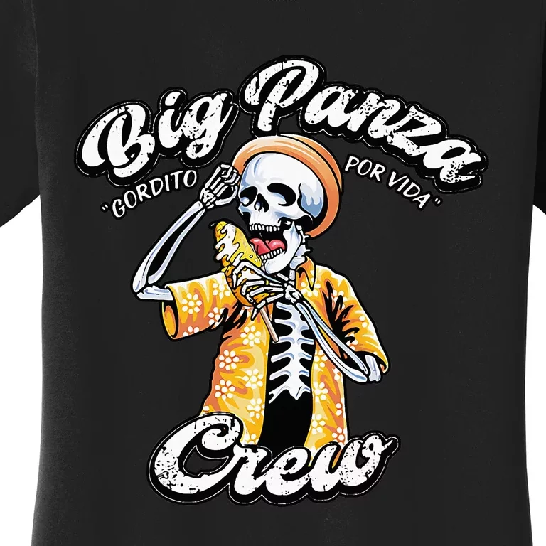 Skeleton Big Panza Crew Chingon Women's T-Shirt