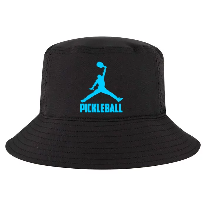 Sky Blue Pickleball Sports Logo Cool Comfort Performance Bucket Hat