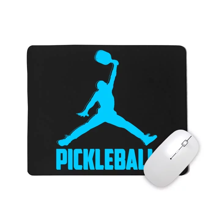 Sky Blue Pickleball Sports Logo Mousepad