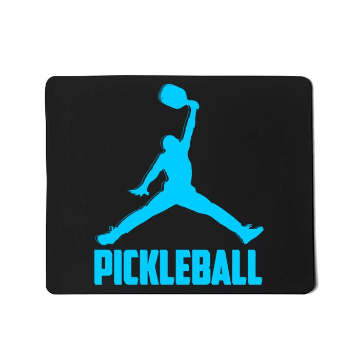 Sky Blue Pickleball Sports Logo Mousepad