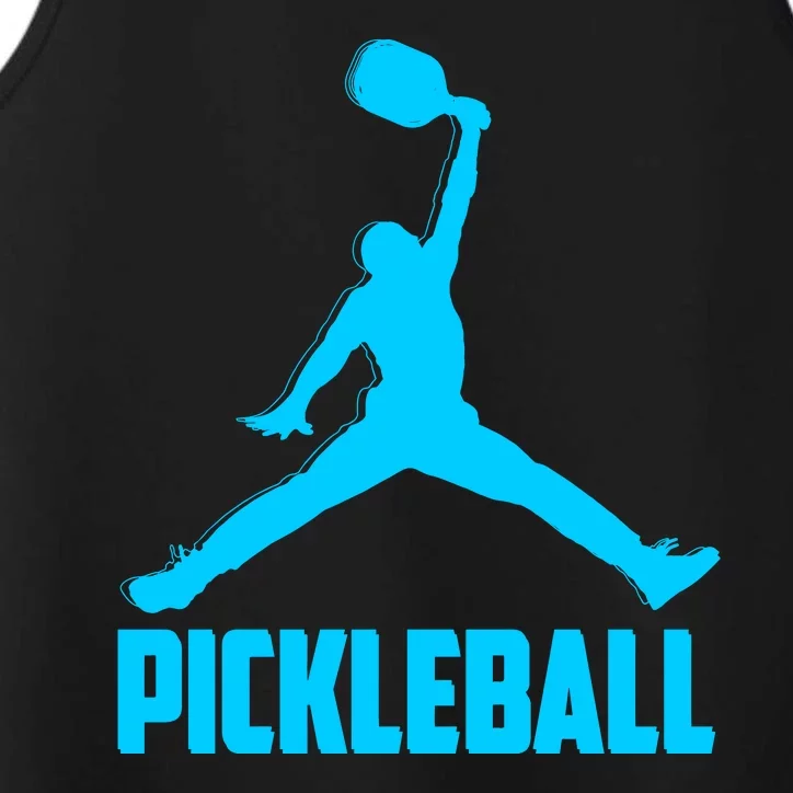 Sky Blue Pickleball Sports Logo Performance Tank