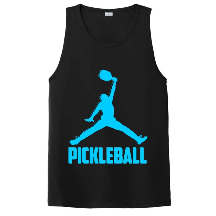 Sky Blue Pickleball Sports Logo Performance Tank