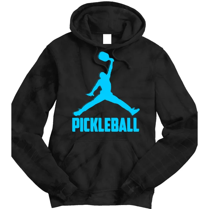 Sky Blue Pickleball Sports Logo Tie Dye Hoodie