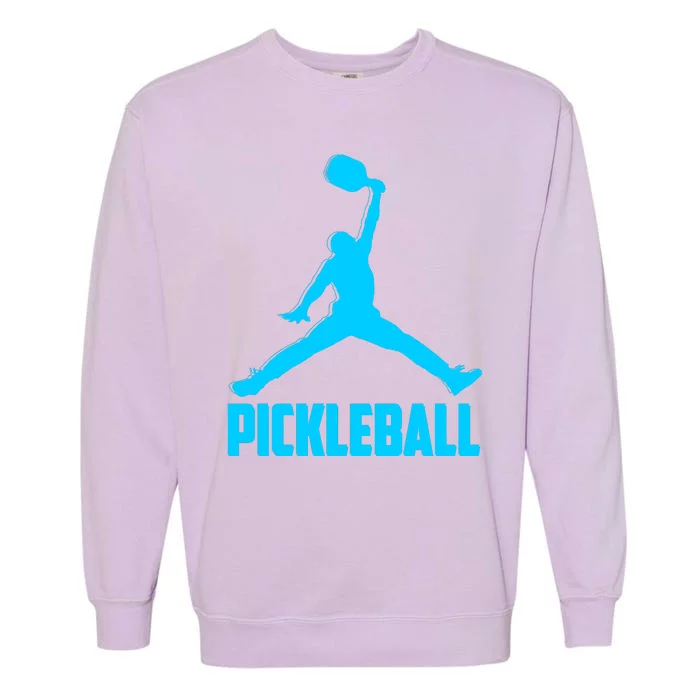 Sky Blue Pickleball Sports Logo Garment-Dyed Sweatshirt