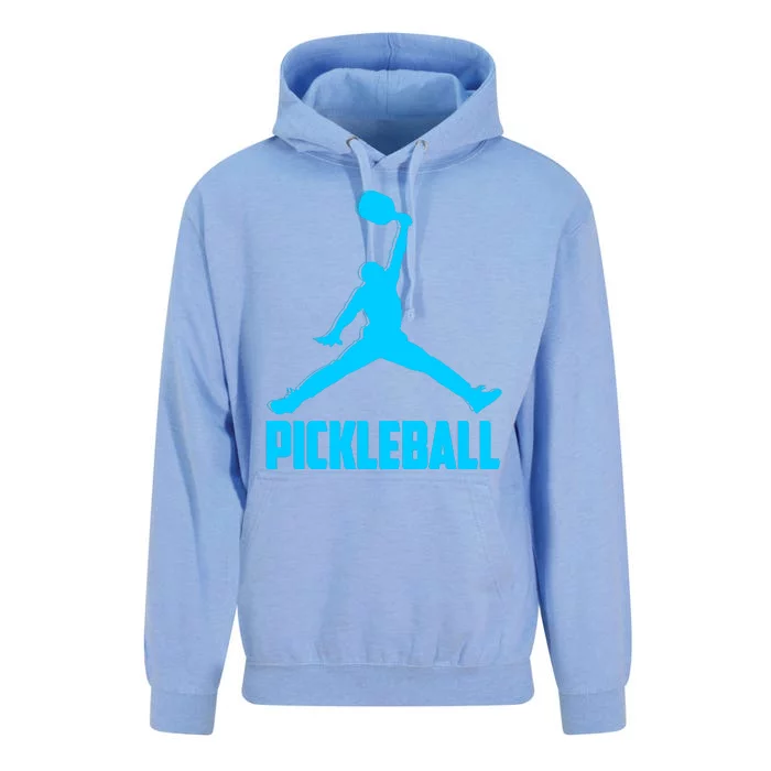 Sky Blue Pickleball Sports Logo Unisex Surf Hoodie