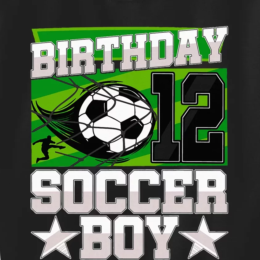 Soccer Birthday Party 12th Birthday 12 Years Old Kids Sweatshirt