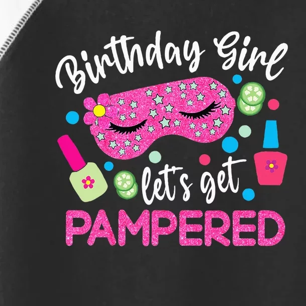 Spa Birthday Party Supplies For Girl Lets Get Pampered Toddler Fine Jersey T-Shirt