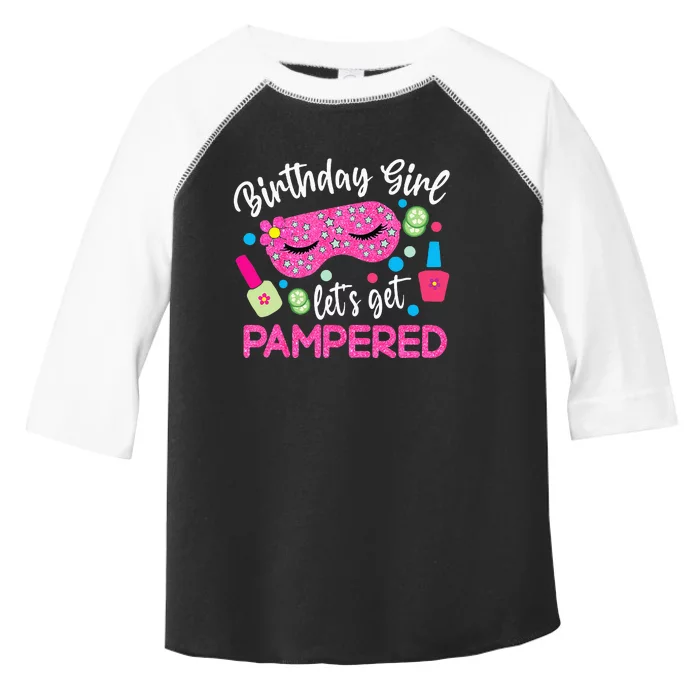 Spa Birthday Party Supplies For Girl Lets Get Pampered Toddler Fine Jersey T-Shirt