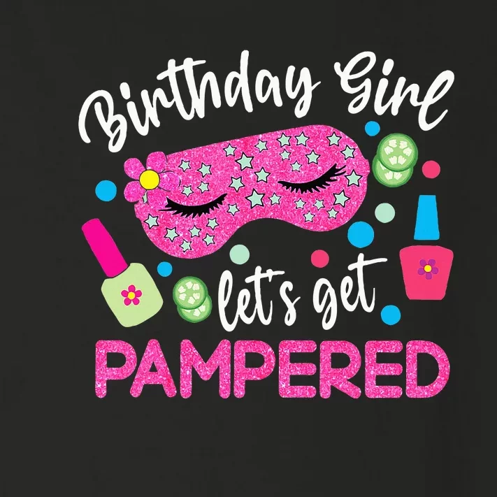 Spa Birthday Party Supplies For Girl Lets Get Pampered Toddler Long Sleeve Shirt