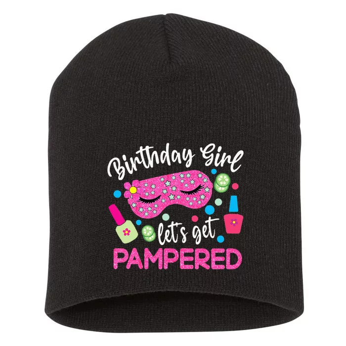 Spa Birthday Party Supplies For Girl Lets Get Pampered Short Acrylic Beanie