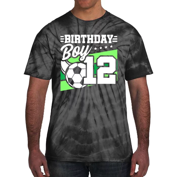 Soccer Birthday Party 12 Year Old 12th Birthday Tie-Dye T-Shirt