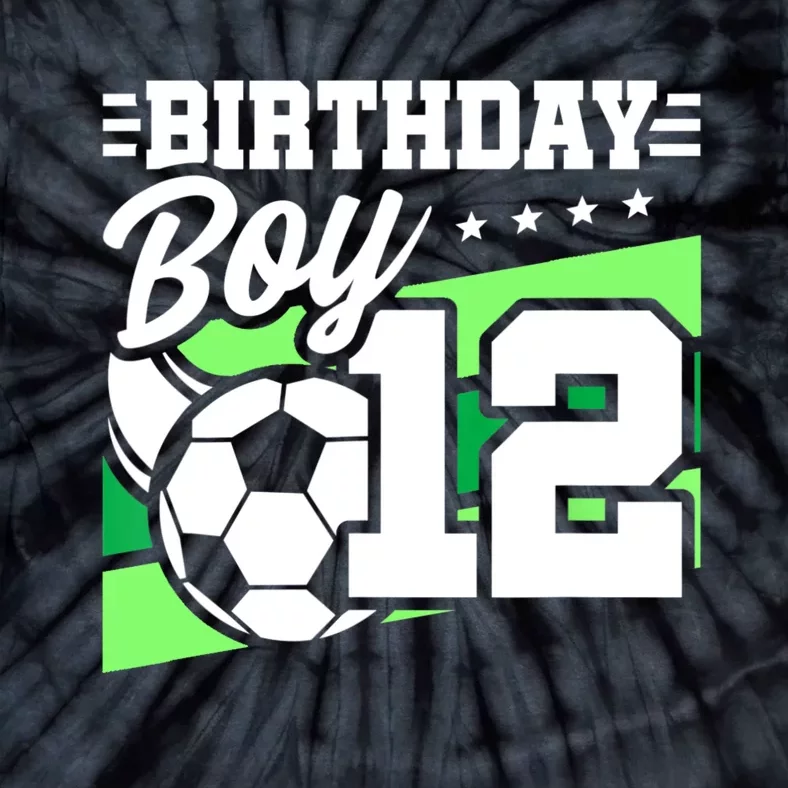 Soccer Birthday Party 12 Year Old 12th Birthday Tie-Dye T-Shirt