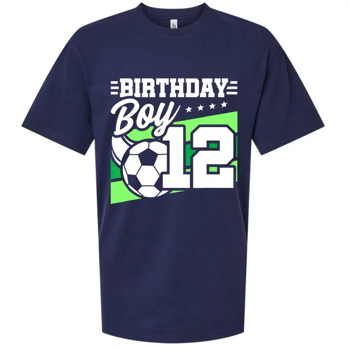 Soccer Birthday Party 12 Year Old 12th Birthday Sueded Cloud Jersey T-Shirt