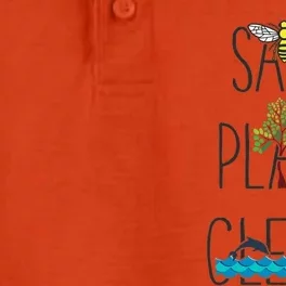 Save Bees, Plant Trees, Clean The Seas Nature Environment Dry Zone Grid Performance Polo