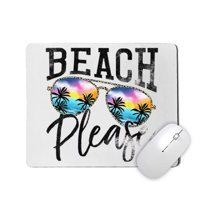 Sunglasses Beach Please Hawaii Beach Hello Summer Holidays Mousepad