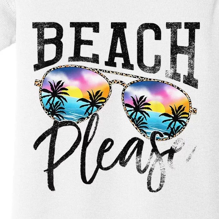 Sunglasses Beach Please Hawaii Beach Hello Summer Holidays Baby Bodysuit