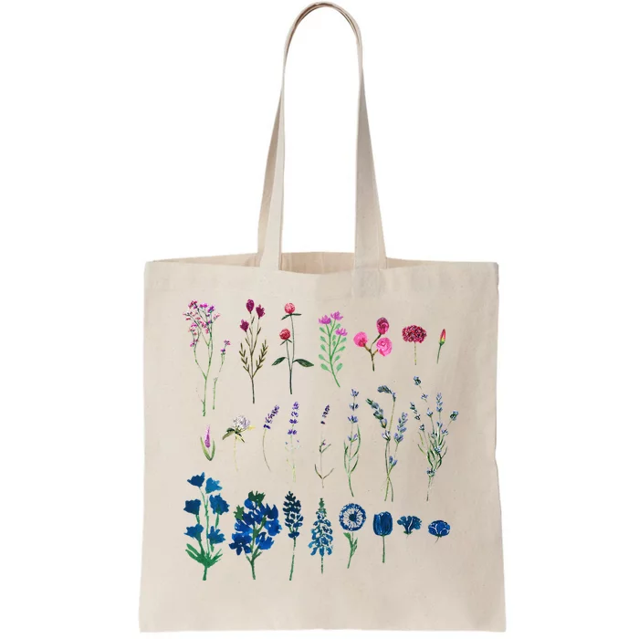 Subtle Bi Pride Bisexual Flowers Flag Discreet Pride Apparel Tote Bag