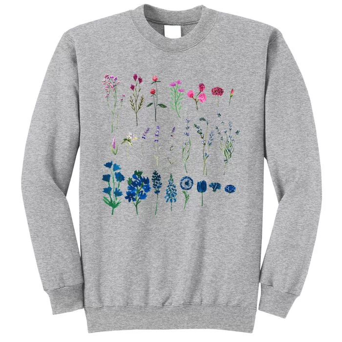 Subtle Bi Pride Bisexual Flowers Flag Discreet Pride Apparel Tall Sweatshirt