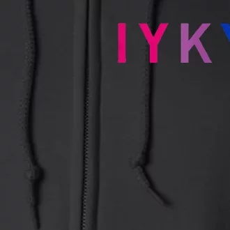 Subtle Bi Pride Bisexual IYKYK Full Zip Hoodie