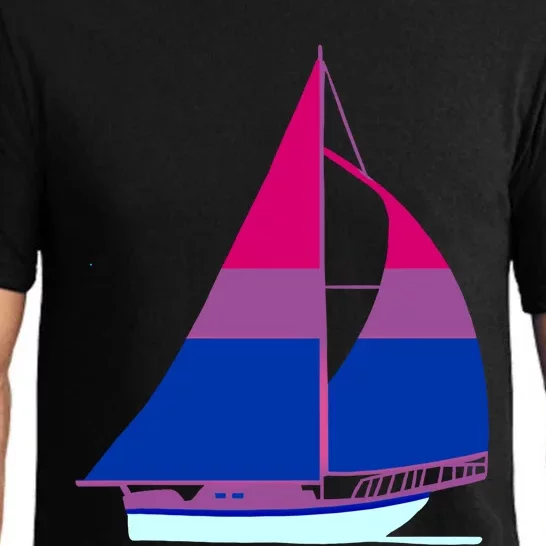 Sailboat Bisexual Pride Cute Gift Pajama Set