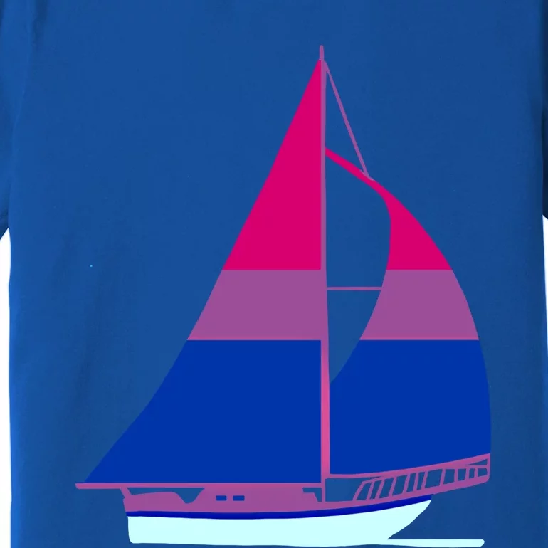 Sailboat Bisexual Pride Cute Gift Premium T-Shirt