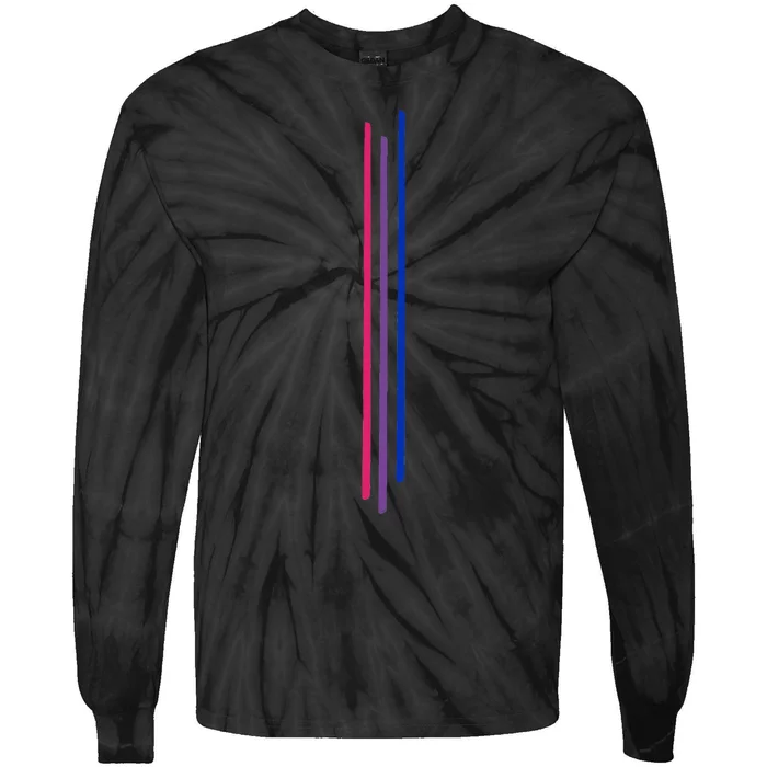 Subtle Bisexual Pride Bi Flag Pride Month Tie-Dye Long Sleeve Shirt