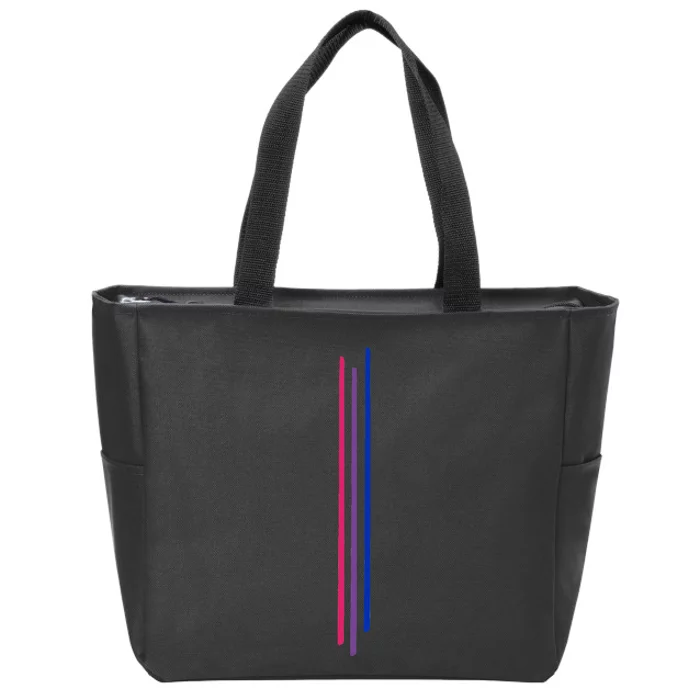 Subtle Bisexual Pride Bi Flag Pride Month Zip Tote Bag