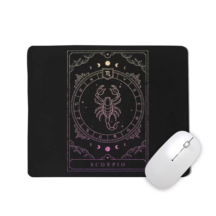 Scorpio Birthday Present Women Girl Zodiac Sign Mousepad