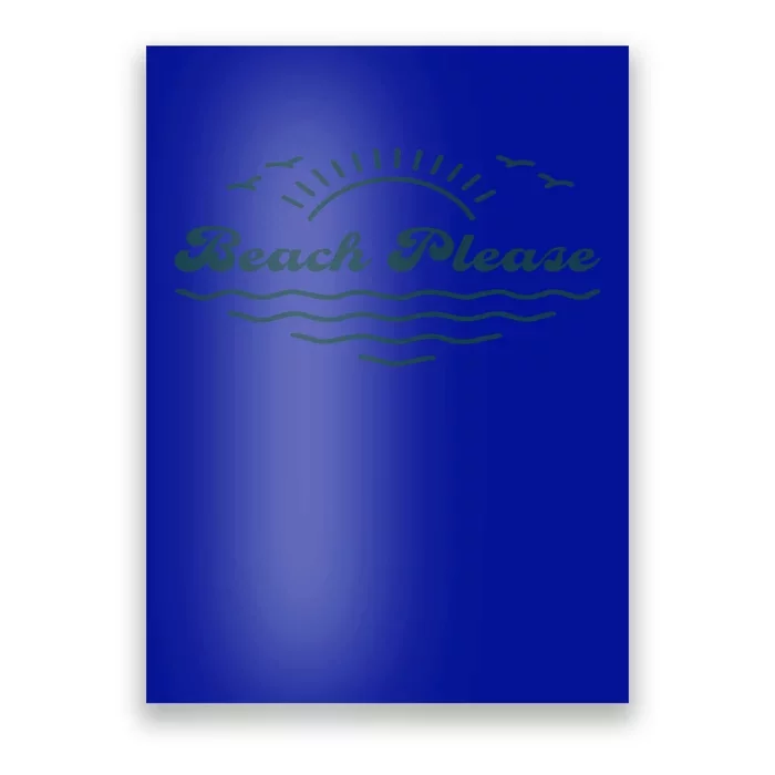 Simple “Beach Please” Graphic Gift Poster