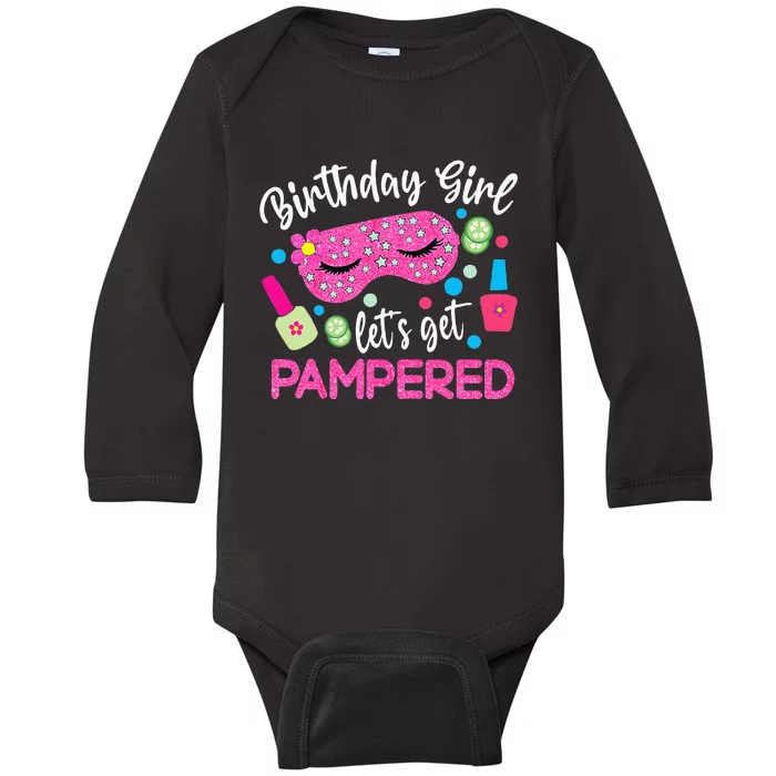 Spa Birthday Party Supplies For Lets Get Pampered Baby Long Sleeve Bodysuit